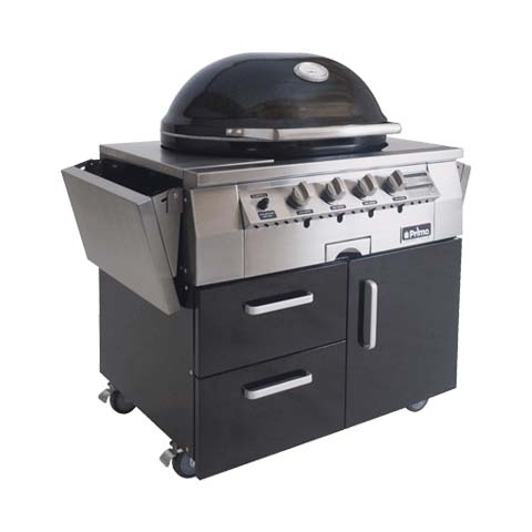 Primo Oval G420 36-Inch Ceramic Freestanding Kamado Gas Grill - Natural Gas