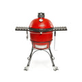 Kamado Joe Classic Joe II 18-Inch Grill w/ Cart, Side Shelves, Heat Deflector & Tools - KJ23RHC