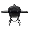 Primo Oval XL 400 Ceramic Kamado Grill with Cradle & Side Shelves