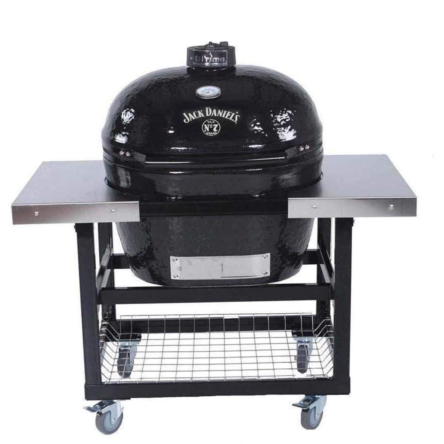 Primo Oval XL 400 Ceramic Kamado Grill on Cart - Jack Daniels